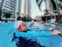 Children Learn to Swim from Female Swimming Coach in Singapore - Private Condo Swim Class