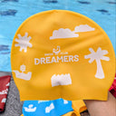 Yellow Swimming Cap - Dreamers Swimming Cap - Universal Swimming Cap for Learn to Swim Students Singapore