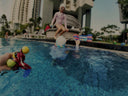 Young Children Learn to Swim with Dreamers Condo Swimming Coach - Condominium Swimming Lessons Singapore