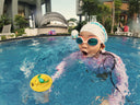 Young girl chasing water toy in the condo pool - Private Swimming Lessons for Young Children - Building Water Confidence with Dreamers Swim Academy Singapore